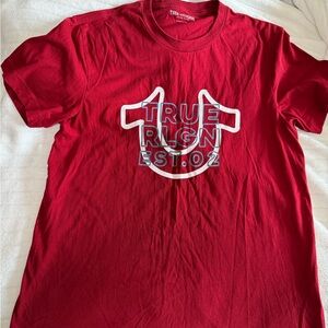 True Religion Men’s Red Logo Graphic Tee